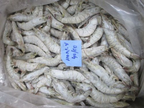 Brown Chopped Head On Vannamei Shrimp, For Household, Style : Dried