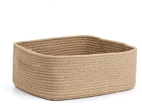 Jute Rectangle Basket, Technics : Machine Made