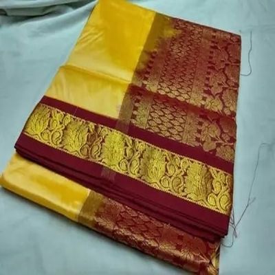 Printed Kanjivaram Silk Sarees, Technics : Machine Made