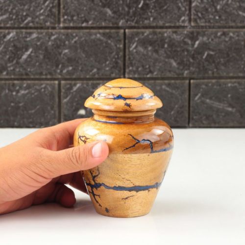 Wooden Urn, For Decoration