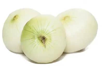 Round GMO Fresh White Onion, For Snacks, Fast Food, Cooking, Packaging Type : Plastic Bags