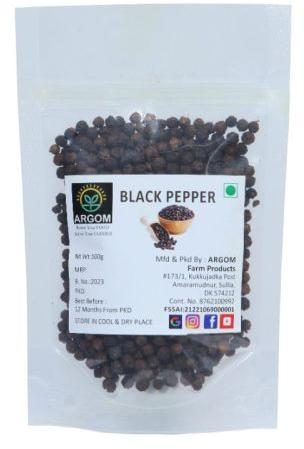 ARGOM Natural Black Pepper, Certification : FSSAI Certified