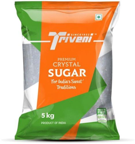 Small Granules Triveni Premium White Crystal Sugar, For Making Tea, Sweets, Certification : FSSAI