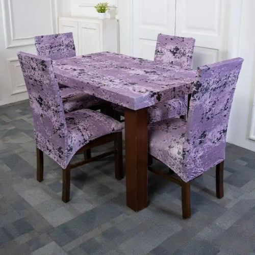 DivineTrendz Exclusive - Wine Tie Dye Elastic Chair & Table Covers