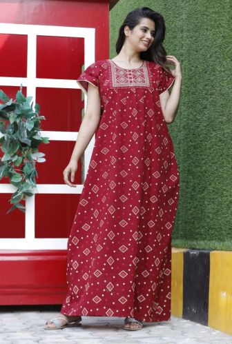 Cotton Long Gowns, Age Group : Adults