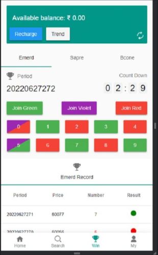 Color Prediction Game