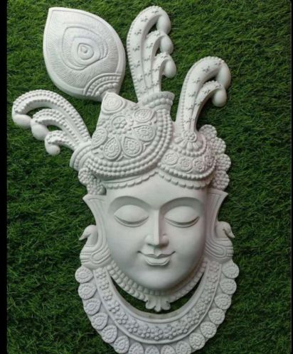 Marble Srinath Ji Statue, For Worship, Temple, Interior Decor, Color : White