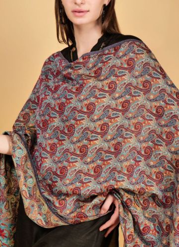 Woolen Rajwadi Shawl, Occasion : Party Wear, Casual Wear