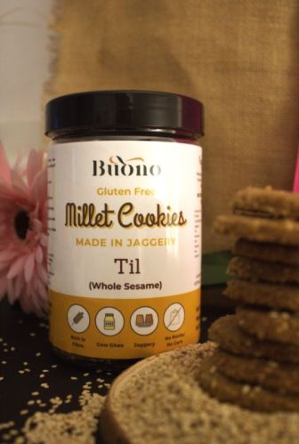 Crunchy Till Jaggery Cookies, For Direct Consuming, Eating, Home Use, Hotel Use, Reataurant Use