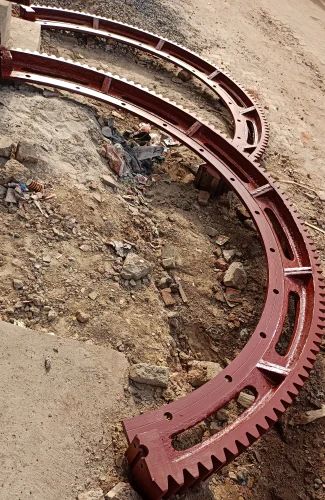 Mild Steel Ball Mill Girth Gear, For Industrial Use, Color : Brown