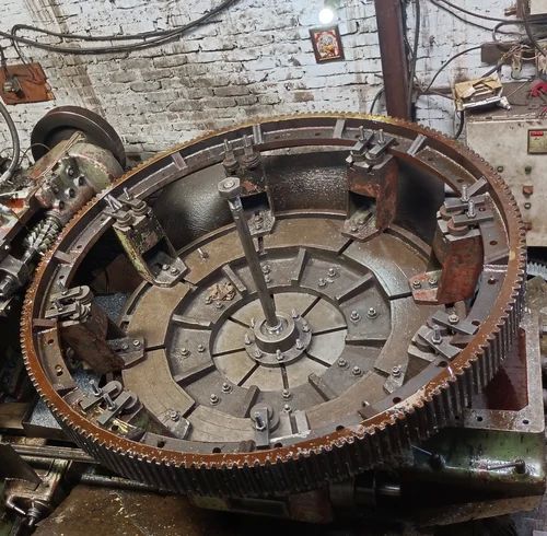 Brown Round Polished Mild Steel Cement Plant Girth Gear, For Industrial Use