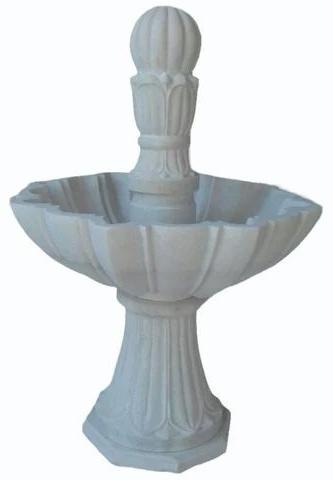 White 4 Feet Marble Water Fountain, For Amusement Park, Garden, Outdoor, Public Attraction Places