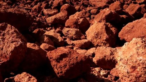 Bauxite, Color : Red-grey