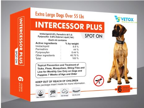 Intercessor Plus Spoton Dog Medicines, Certification : ISO-9001: 2008 Certified