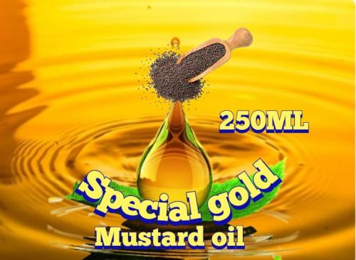 Kachi Ghani Or Cold Pressed Special Gold Mustard Oil, Packaging Type : Plastic Bottle, Plastic Container