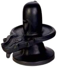 15 Inch Black Marble Shivling Statue, For Temples, Style : Indian