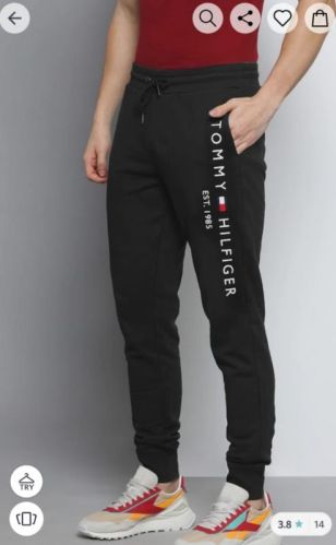 Black Customized 280 Cotton Joggers, For DAILY, Shelf Life : 3 Years