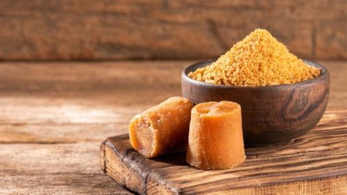 Golden Round Natural Sugarcane Jaggery, For Sweets, Feature : Non Harmful, Non Added Color