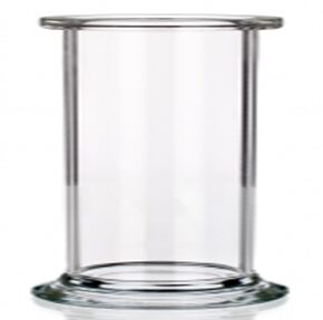 Janta India Transparent Metal Round Glass Jar, For Laboratory
