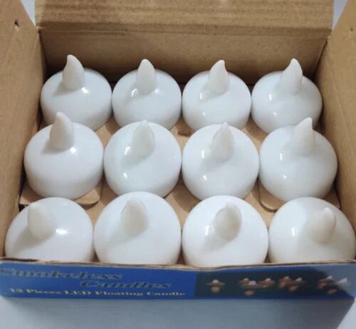 Dispowear Plastic LED Tea Light Candle, For Decorating