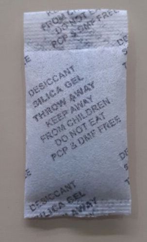 Rectangular Printed 1gm Silica Gel Pouch, For Desiccant