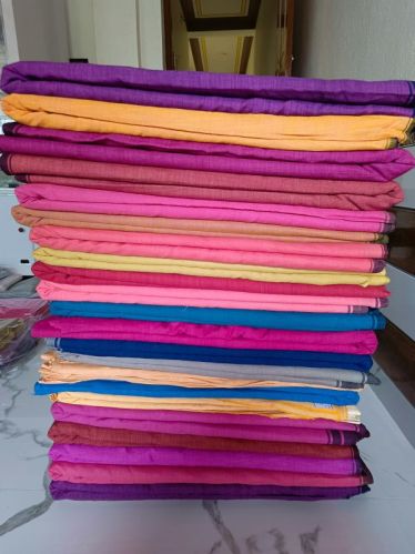 Plain Handloom Cotton Fabrics For Garments