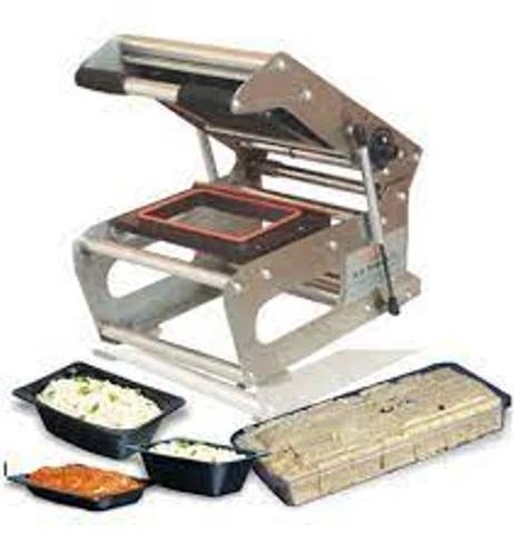 Singals Manual Steel Rectangle Tray Sealer, Voltage : 220v