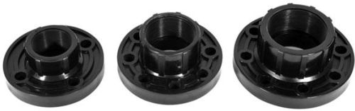 Round PP Heavy Reducer Threaded Flanges, Color : Dark Black