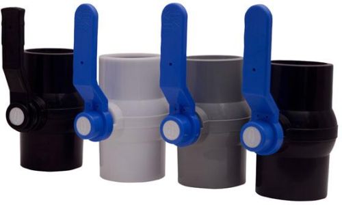 Black Pragati Plain PP Irrigation Ball Valves, Automation Grade : Manual