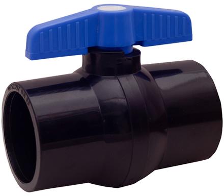 Black Medium PP Solid Ball Valve, For Water Fitting, Size : 15-150mm