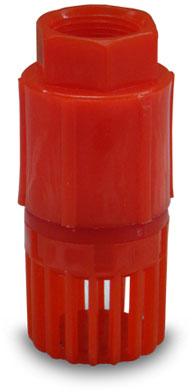 Red Pragati PP Spring Foot Valve