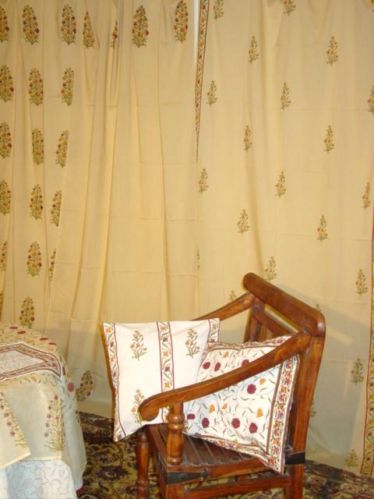 Printed Cotton Curtain, For Doors, Home, Hospital, Hotel