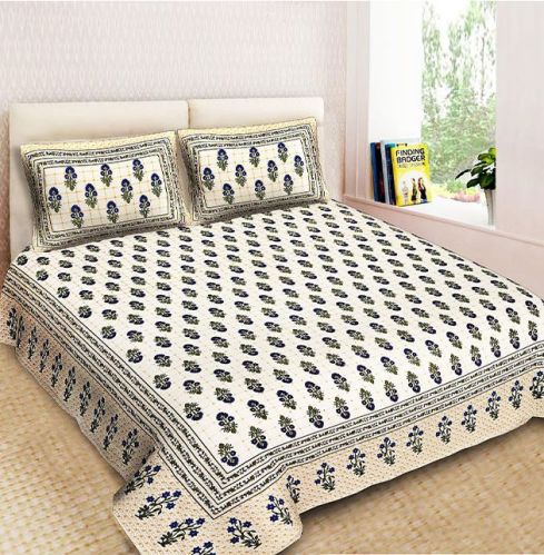 Cotton Printed Bed Sheet, For Home, Hotel, Technics : Patchwork