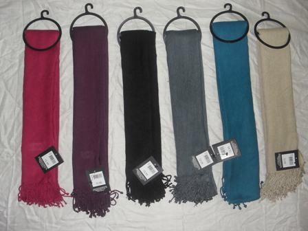 Viscose Plain Pashmina Shawls, Packaging Type : Plastic Packet