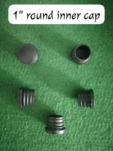 White Payal Plastic Black Round Inner