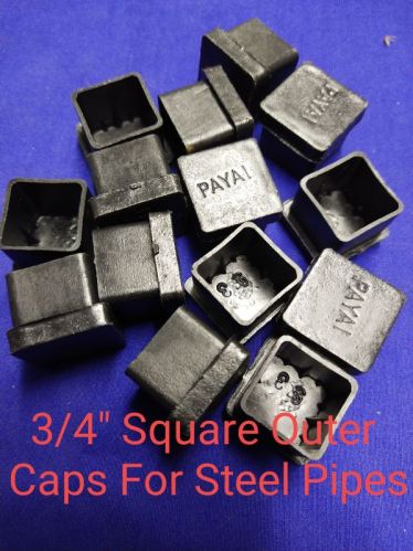 White Payal Plastic Black Square Outer Cap, Size : Multisize