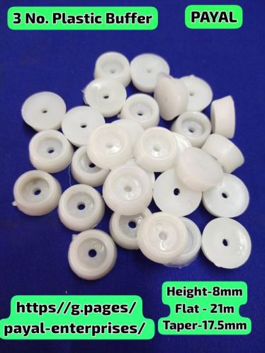 Payal Plastic Round Buffer, For Furniture Hardware, Color : White