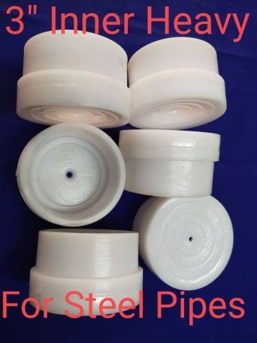 Plastic Round Inner Heavy End Cap, Size : 3''