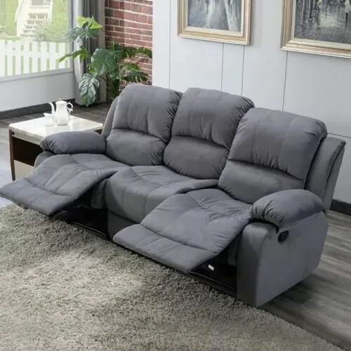 Fabric Plain 3 Seater Recliner Sofa, Feature : Soft, Quality Tested, High Strength, Comfortable, Attractive Designs