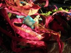 Dyed Ribbon Yarn, Color : MultiColor