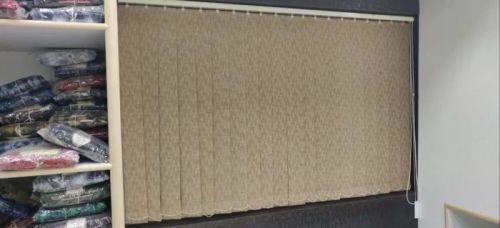Vinyl Vertical Window Blind, Color : Brown