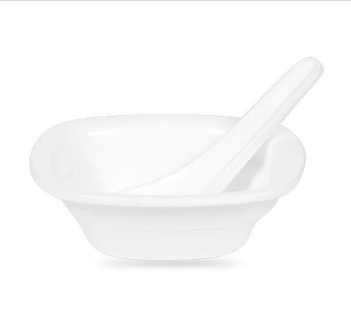 White Plain Square Acrylic Soup Bowl, For Restaurant, Size : Regular