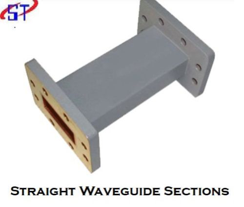Rfconnectorhouse Metal Straight Waveguide Section, Color : Grey