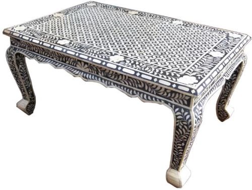 Wooden Bone Inlay Coffee Table, For Restaurant, Hotel, Home
