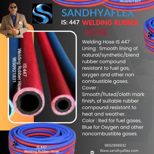 Polished Rubber Welding Hose Pipe, Packaging Type : Roll
