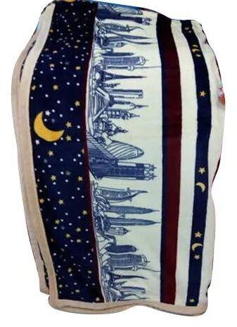 800 Gm Printed Soft Flannel Blanket, Size : 80*90 Inch