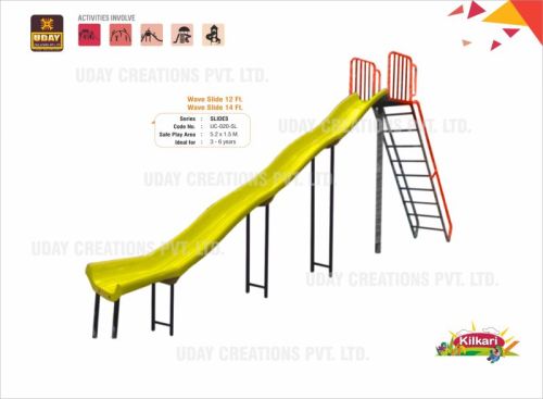 FRP Plain UC-020-SL Wave Slide, For Play Ground, Park, Feature : Optimum Quality, Light Weight, Finely Finished