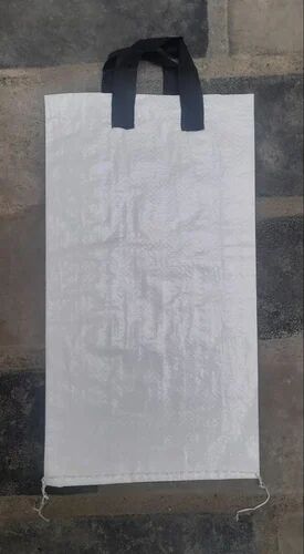 10 Kg White PP Woven Loop Handle Bag