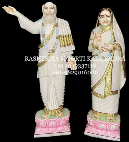 Polished Marble Kusum Haranath Statue, Size : 36 Inch
