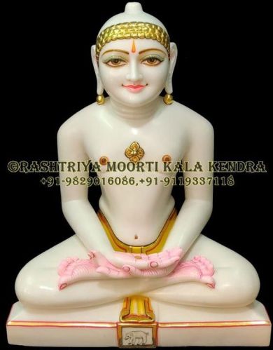 Multicolors Polished Marble Vimalnath Bhagwan Statue, For Worship, Speciality : Shiny, Dust Resistance